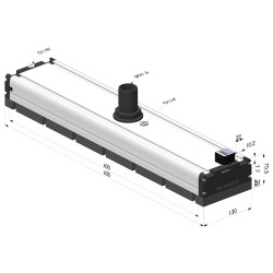 Vakuum-Box mit Kanüle und Schaumstoffband - 130x400 - Serie CVM SV Édition