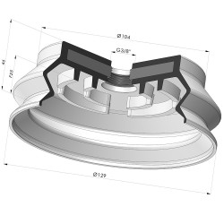 Sauggreifer 1.5 Falten Serie 8SB Ø 125MM
