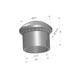 Rückwärts Blasdüse BSA serie - G1/2" IG